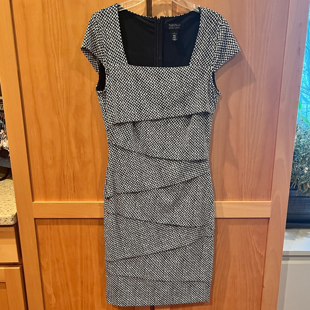 Black and White Patterned Dress